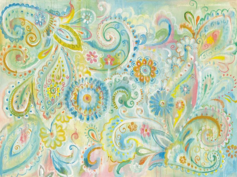 Spring Dream Paisley art print by Danhui Nai for $57.95 CAD
