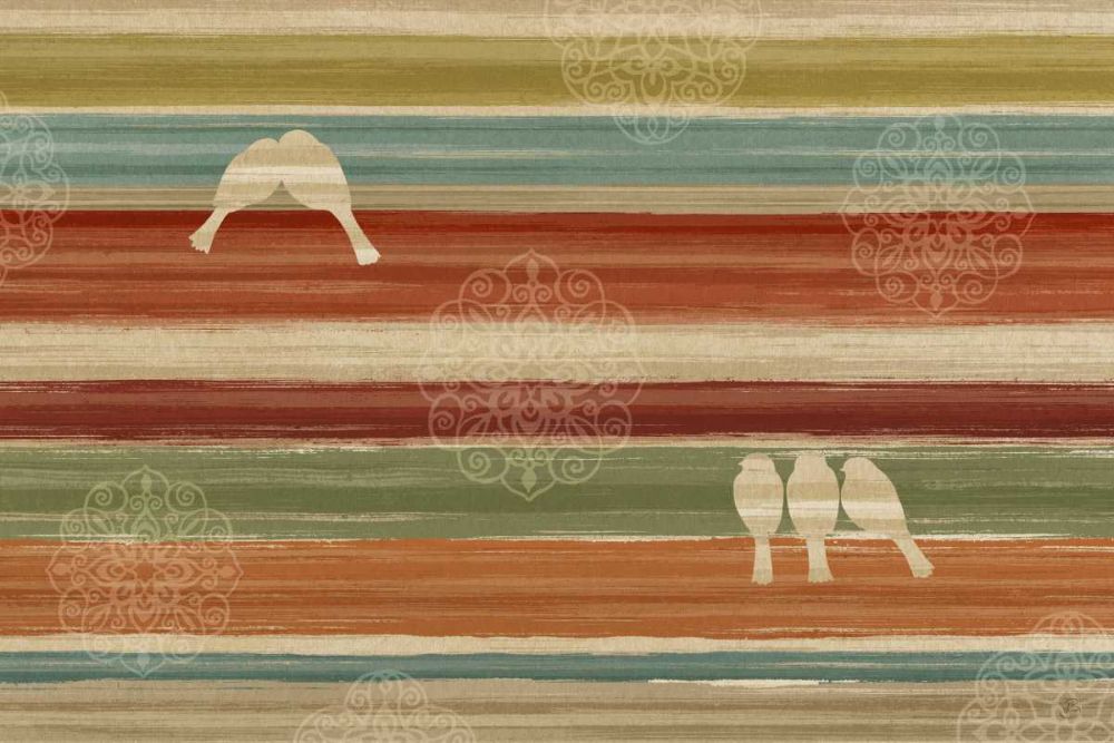 Mumbai Rainbow Birds I art print by Daphne Brissonnet for $57.95 CAD