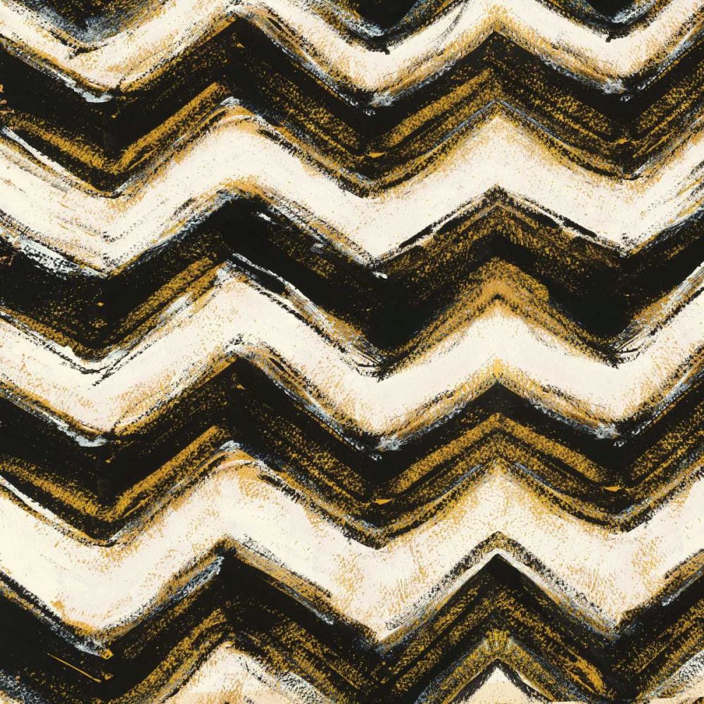 Black and Gold Geometric IV Crop art print by Shirley Novak for $57.95 CAD
