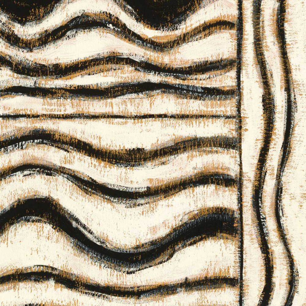Black and Gold Geometric VI art print by Shirley Novak for $57.95 CAD