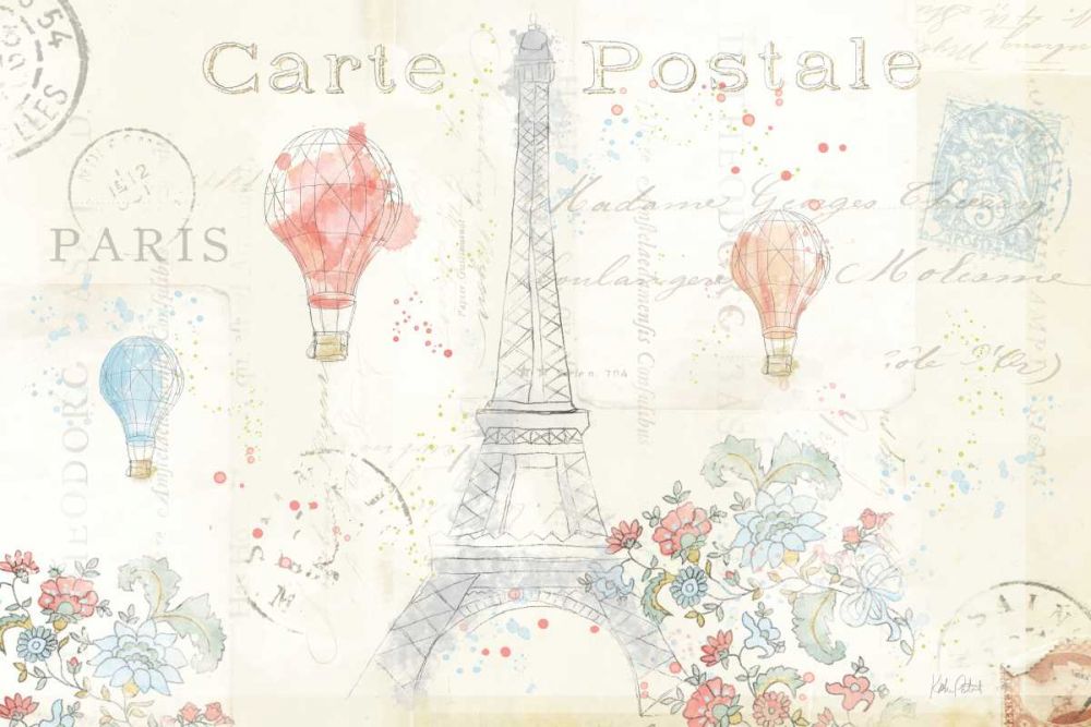 Lighthearted in Paris I art print by Katie Pertiet for $57.95 CAD