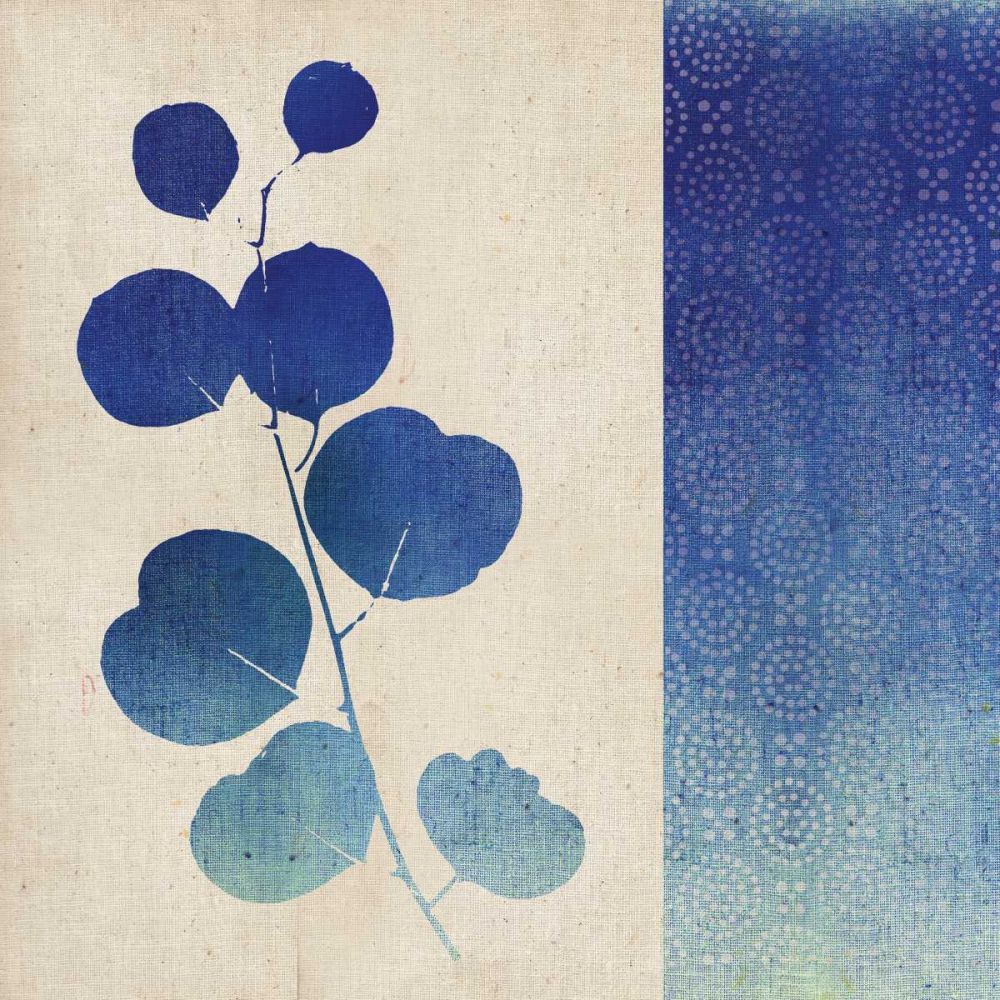 Indigo Leaves II art print by Studio Mousseau for $57.95 CAD