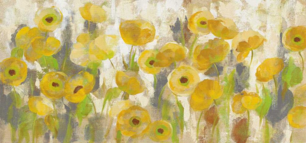 Floating Yellow Flowers I art print by Silvia Vassileva for $57.95 CAD