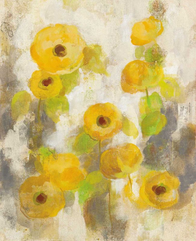 Floating Yellow Flowers II art print by Silvia Vassileva for $57.95 CAD