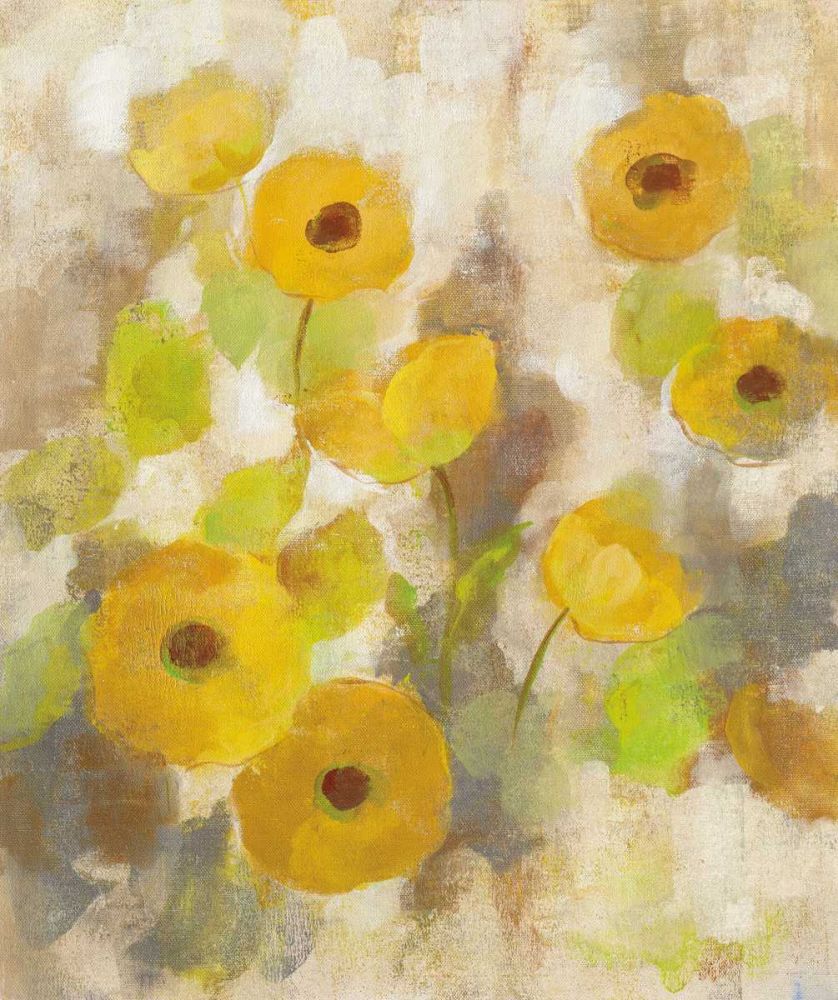 Floating Yellow Flowers III art print by Silvia Vassileva for $57.95 CAD