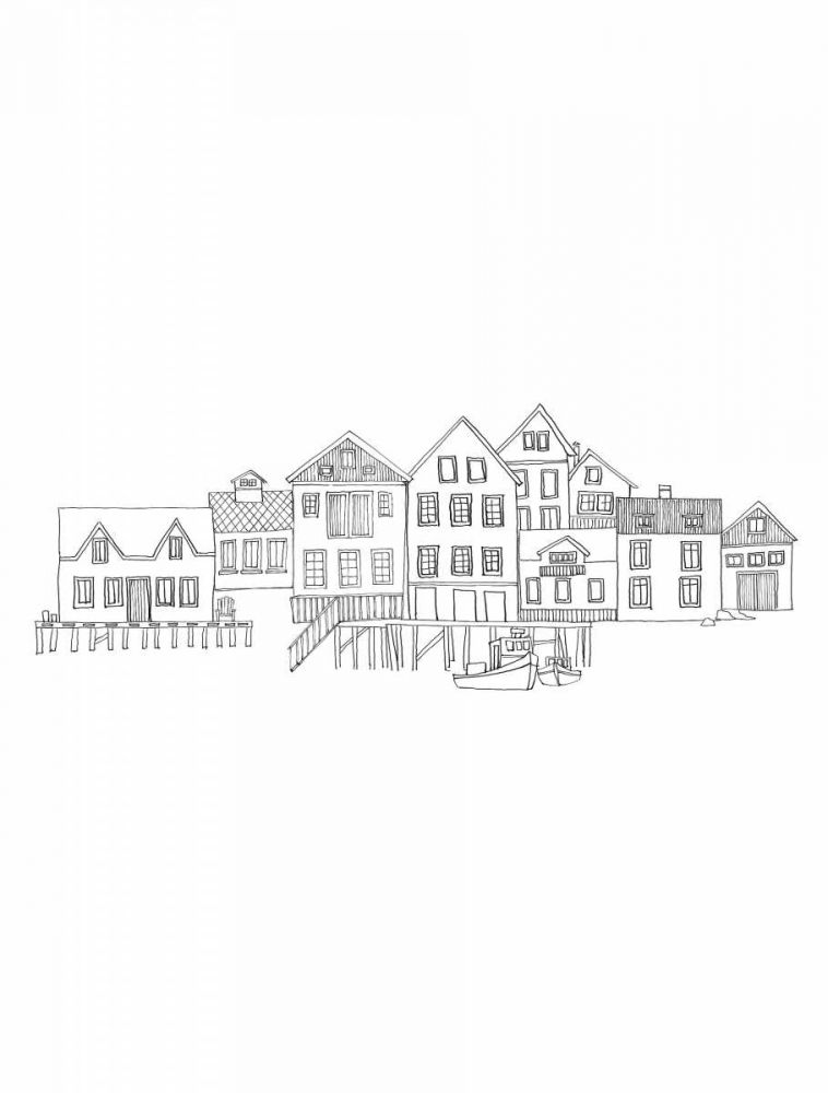 Nordic Village II Vertical art print by Avery Tillmon for $57.95 CAD