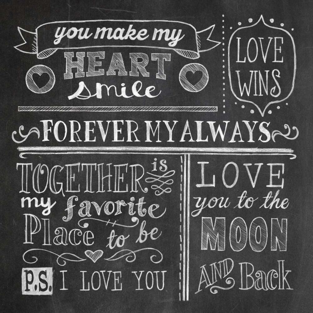 Inspiration Chalkboard I art print by Mary Urban for $57.95 CAD