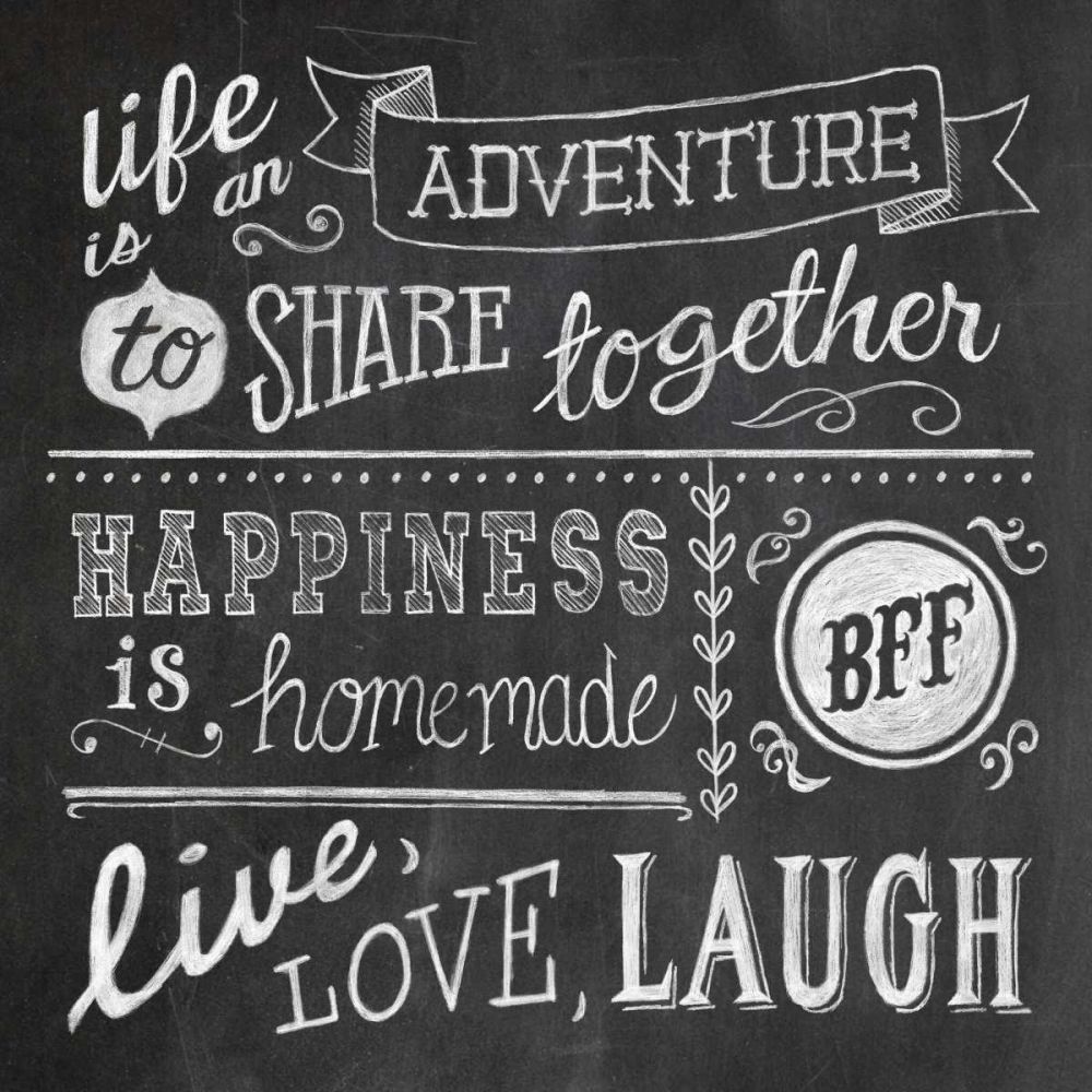 Inspiration Chalkboard II art print by Mary Urban for $57.95 CAD