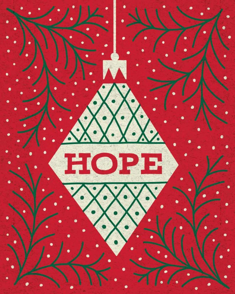 Jolly Holiday Ornaments Hope art print by Michael Mullan for $57.95 CAD