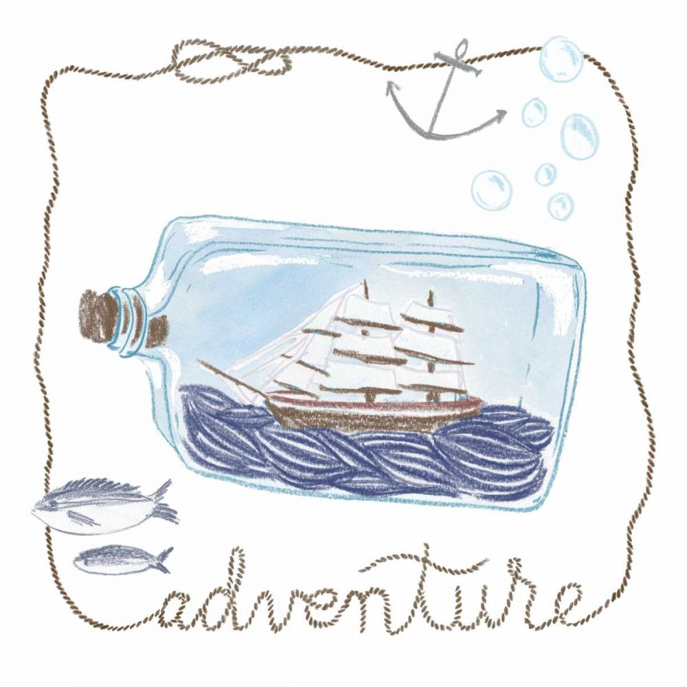 Ship in a Bottle Adventure art print by Sara Zieve Miller for $57.95 CAD