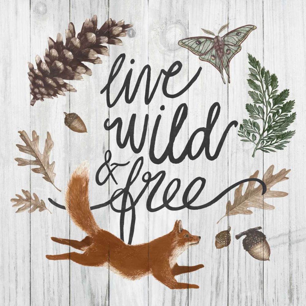 Live Wild and Free art print by Sara Zieve Miller for $57.95 CAD