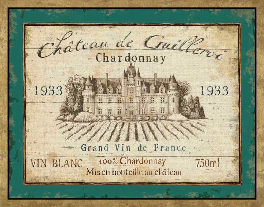 French Wine Label IV art print by Daphne Brissonnet for $57.95 CAD