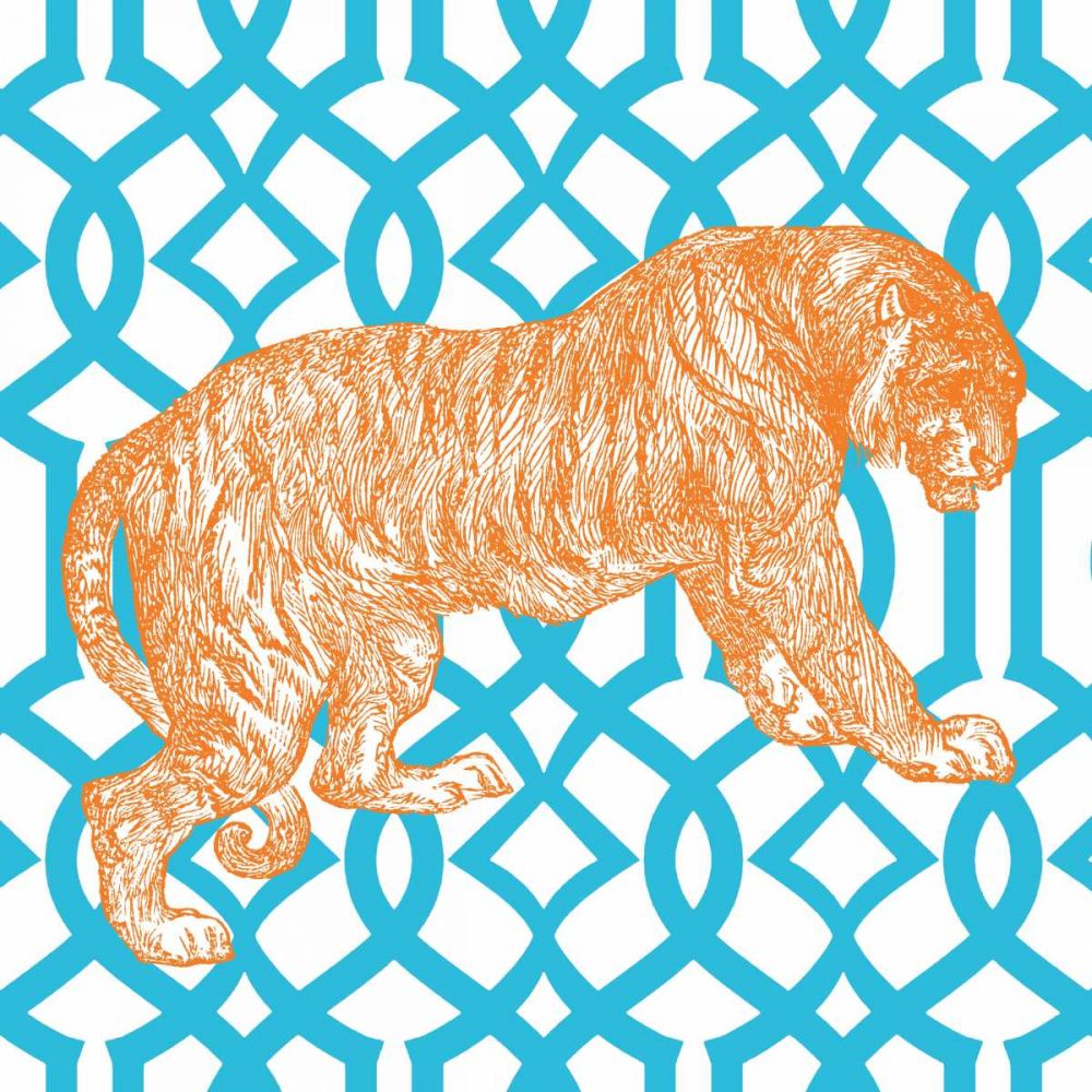 Bright Menagerie Tiger art print by Wild Apple Portfolio for $57.95 CAD