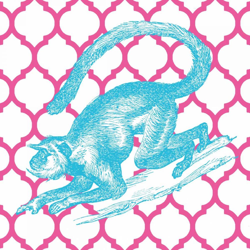 Bright Menagerie Monkey art print by Wild Apple Portfolio for $57.95 CAD