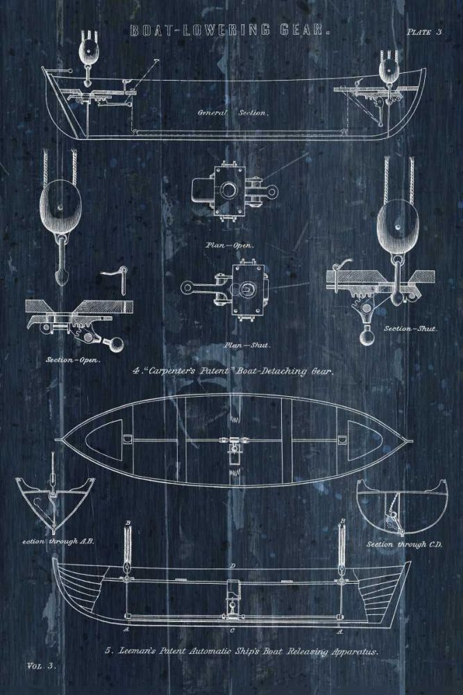 Boat Launching Blueprint II art print by Wild Apple Portfolio for $57.95 CAD