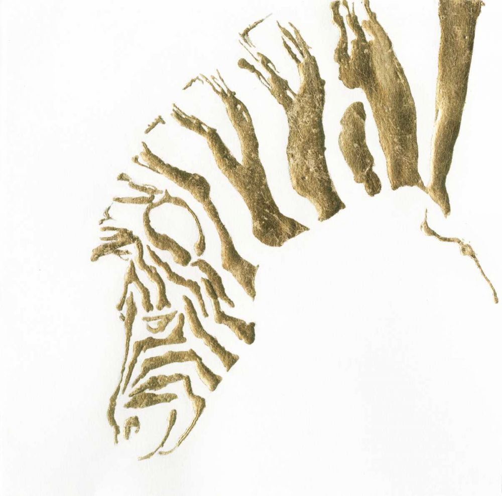 Gilded Zebra art print by Chris Paschke for $57.95 CAD