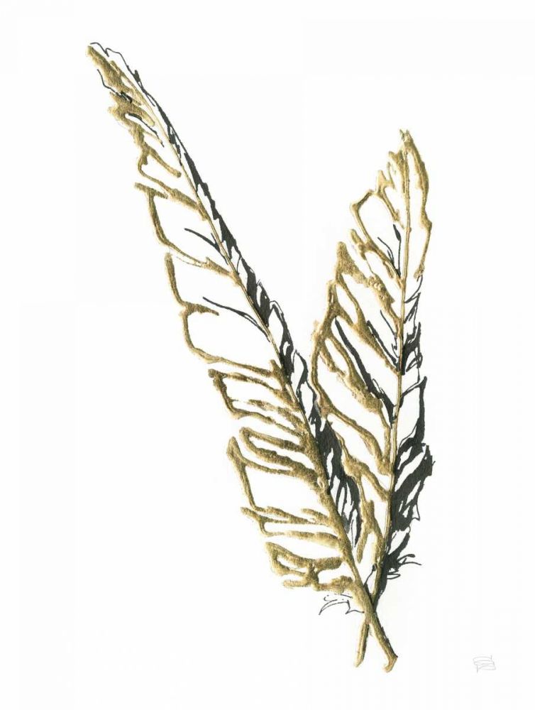Gilded Raven Feather art print by Chris Paschke for $57.95 CAD
