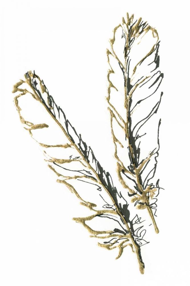Gilded Red Tailed Hawk Feather art print by Chris Paschke for $57.95 CAD