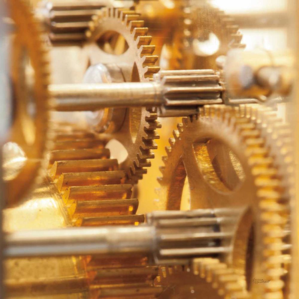 Gilded Gears I art print by Laura Marshall for $57.95 CAD