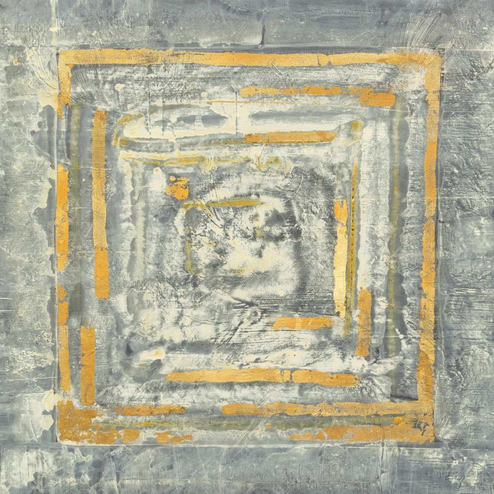 Gold Tapestry I Gold and White art print by Albena Hristova for $57.95 CAD