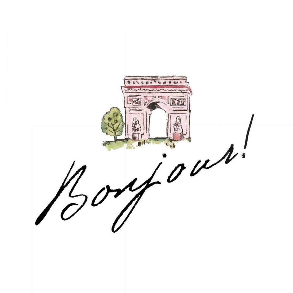 Ah Paris II on White art print by Pela Studio for $57.95 CAD