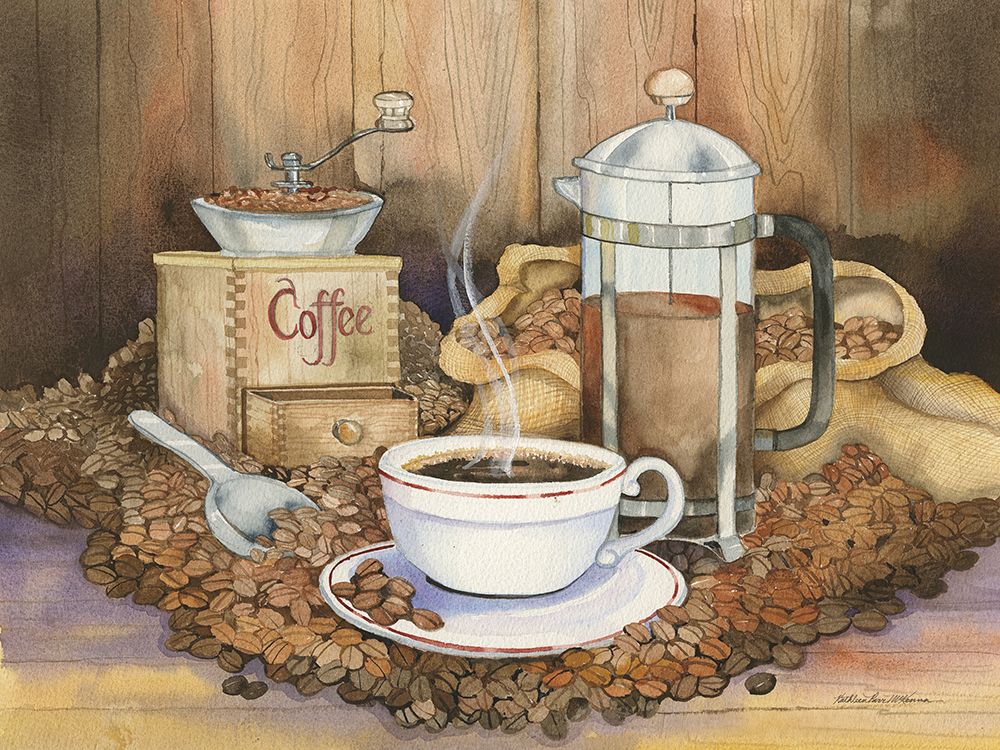 Coffee art print by Kathleen Parr McKenna for $57.95 CAD