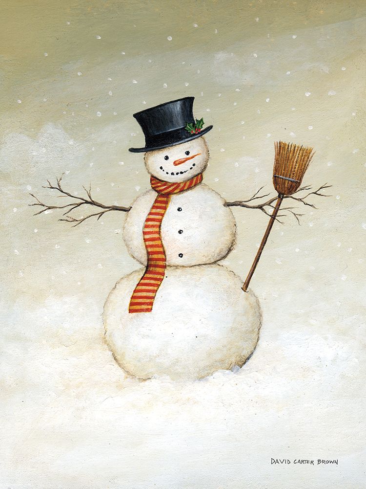 Deck The Halls Snowman art print by David Carter Brown for $57.95 CAD