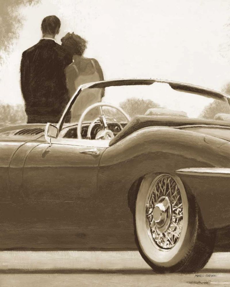 A Ride in Paris I Sepia Crop art print by Marco Fabiano for $57.95 CAD