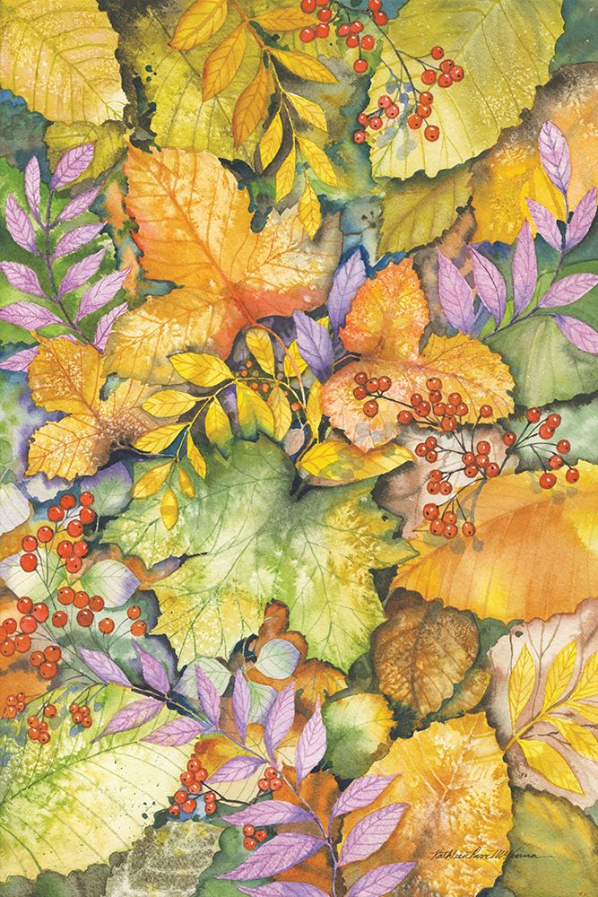 Autumn Leaves art print by Kathleen Parr McKenna for $57.95 CAD