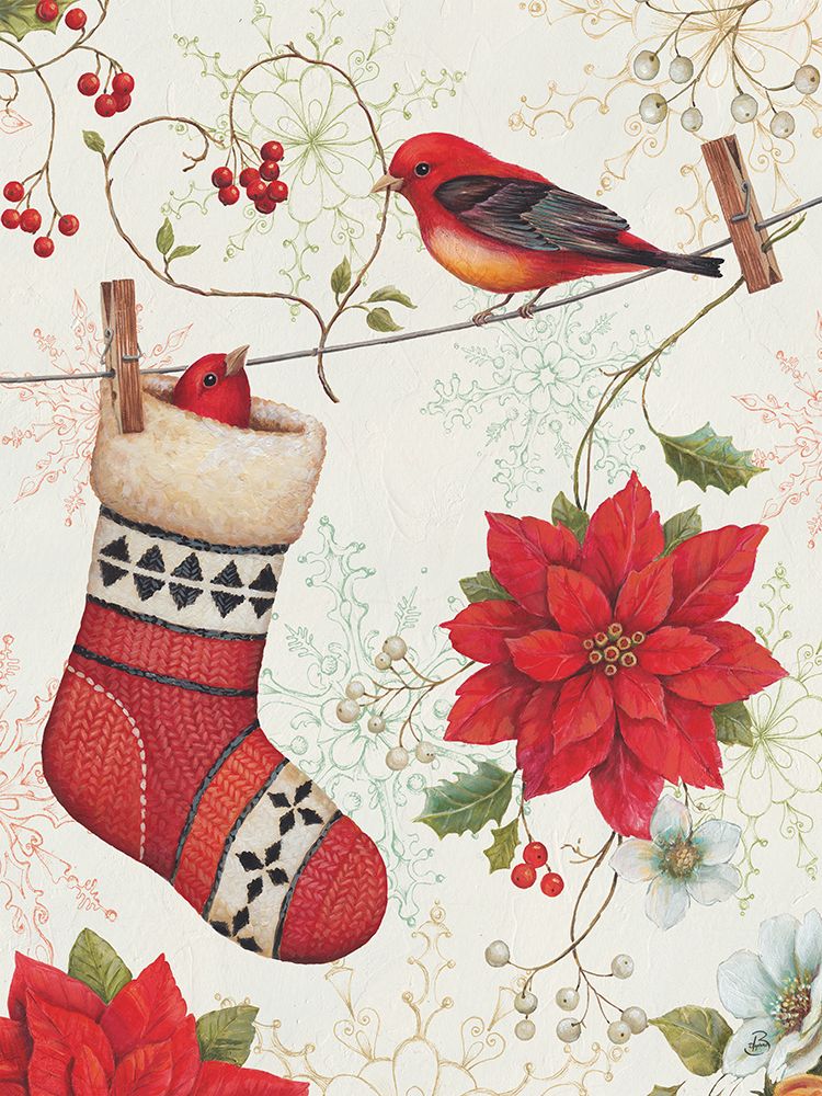 Holiday Wings IV art print by Daphne Brissonnet for $57.95 CAD
