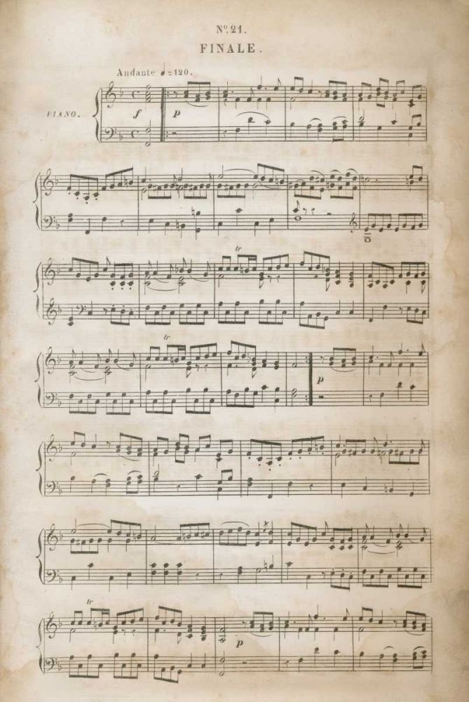 Sheet of Music IV art print by Wild Apple Portfolio for $57.95 CAD