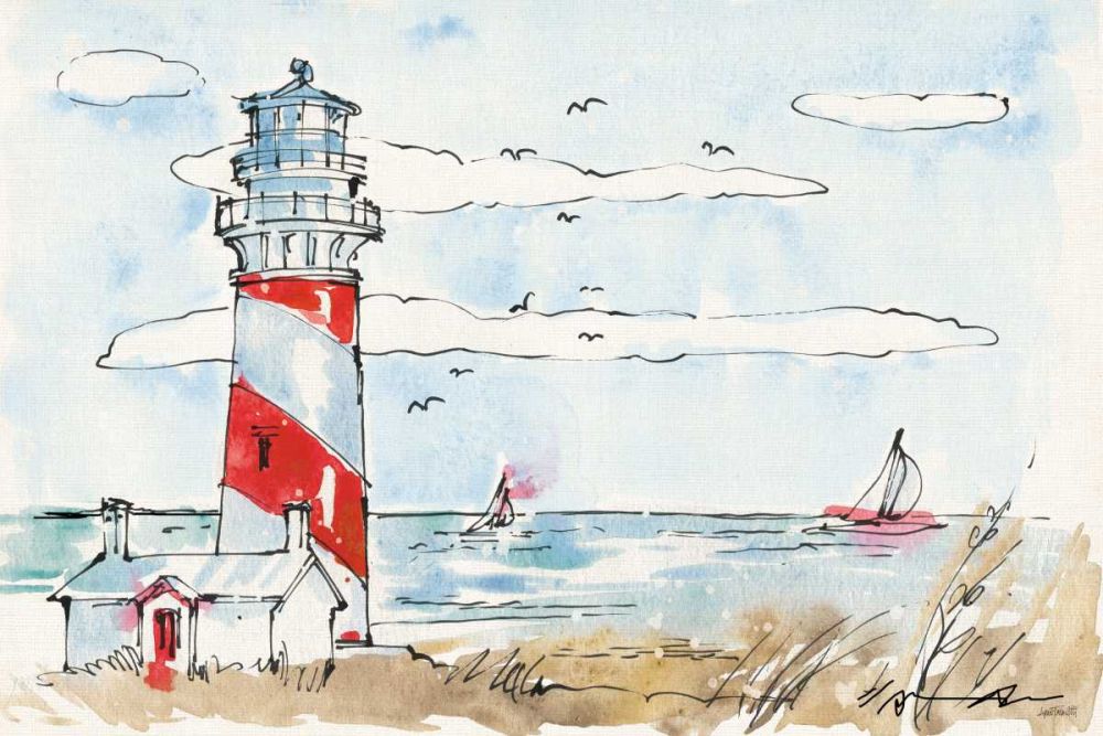 Coastal Life I art print by Anne Tavoletti for $57.95 CAD