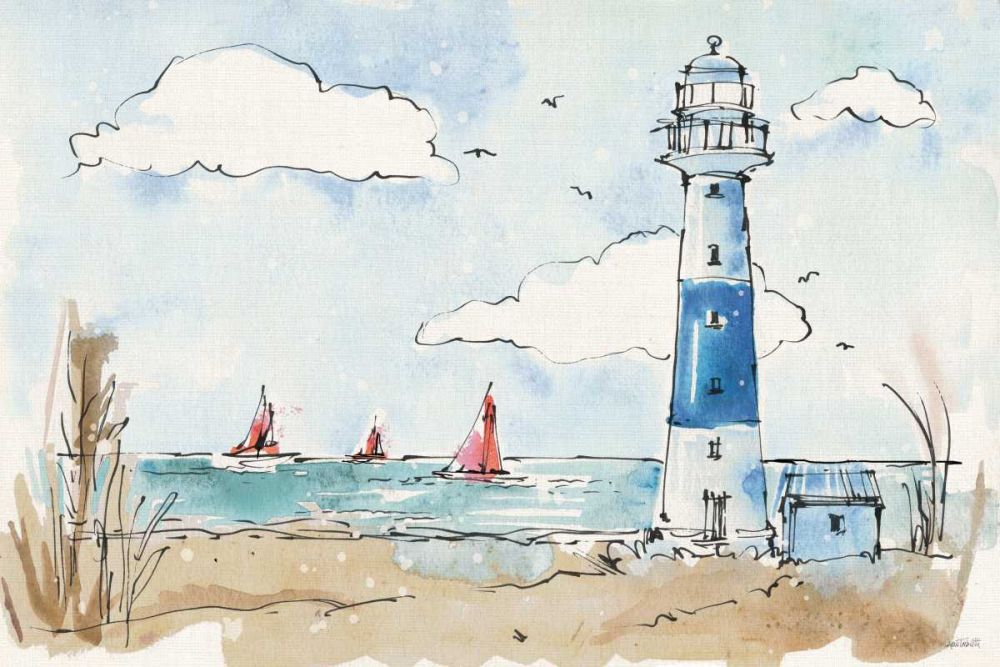 Coastal Life II art print by Anne Tavoletti for $57.95 CAD
