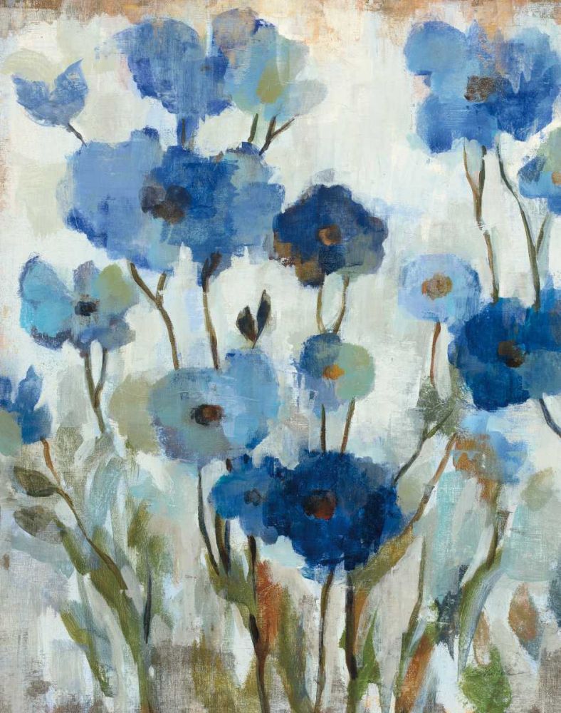 Abstracted Floral in Blue II art print by Silvia Vassileva for $57.95 CAD