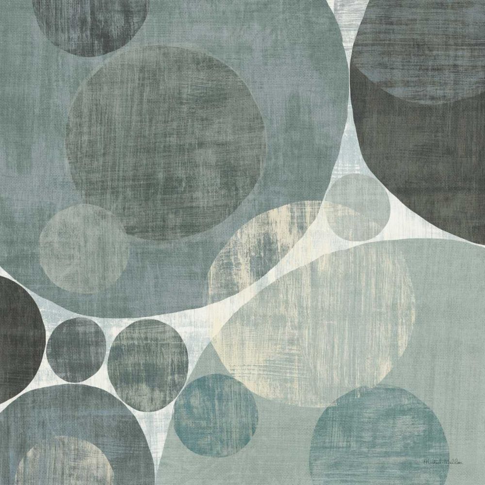 Circulation I Blue and Grey art print by Michael Mullan for $57.95 CAD