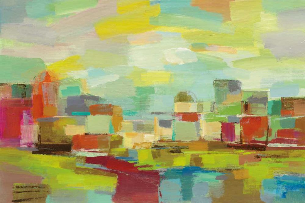 Town by the River art print by Silvia Vassileva for $57.95 CAD