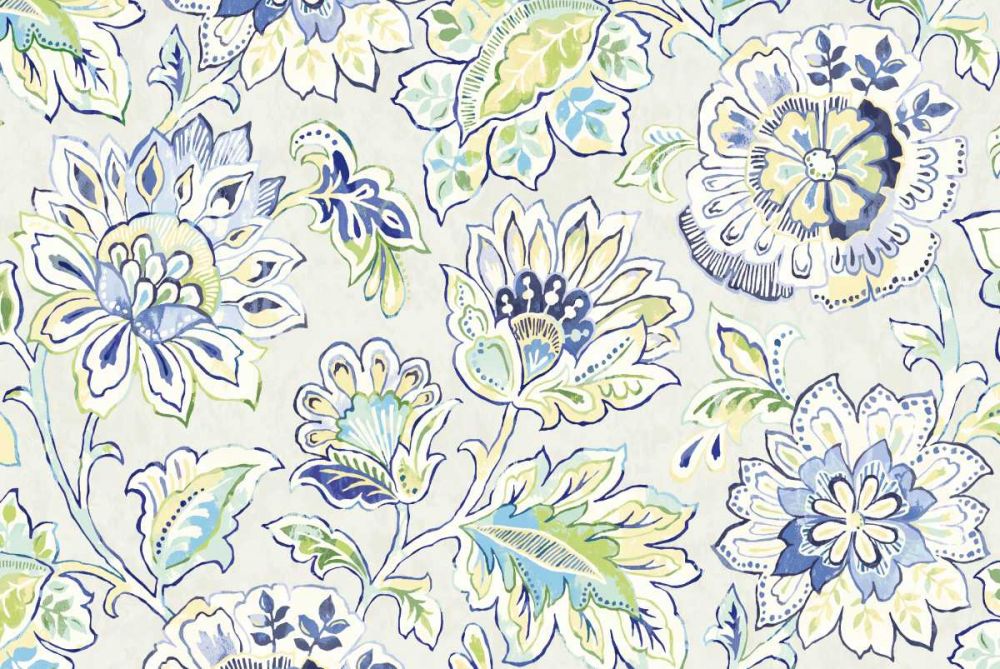 Ceylon Gardens II Indigo art print by Wild Apple Portfolio for $57.95 CAD