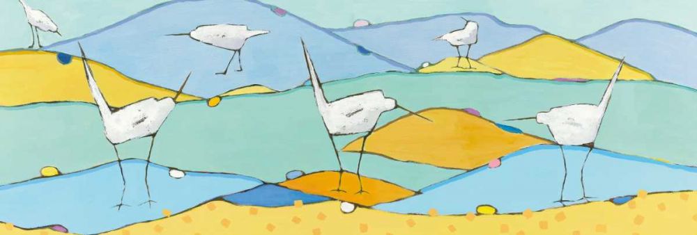 Marsh Egrets I art print by Phyllis Adams for $57.95 CAD
