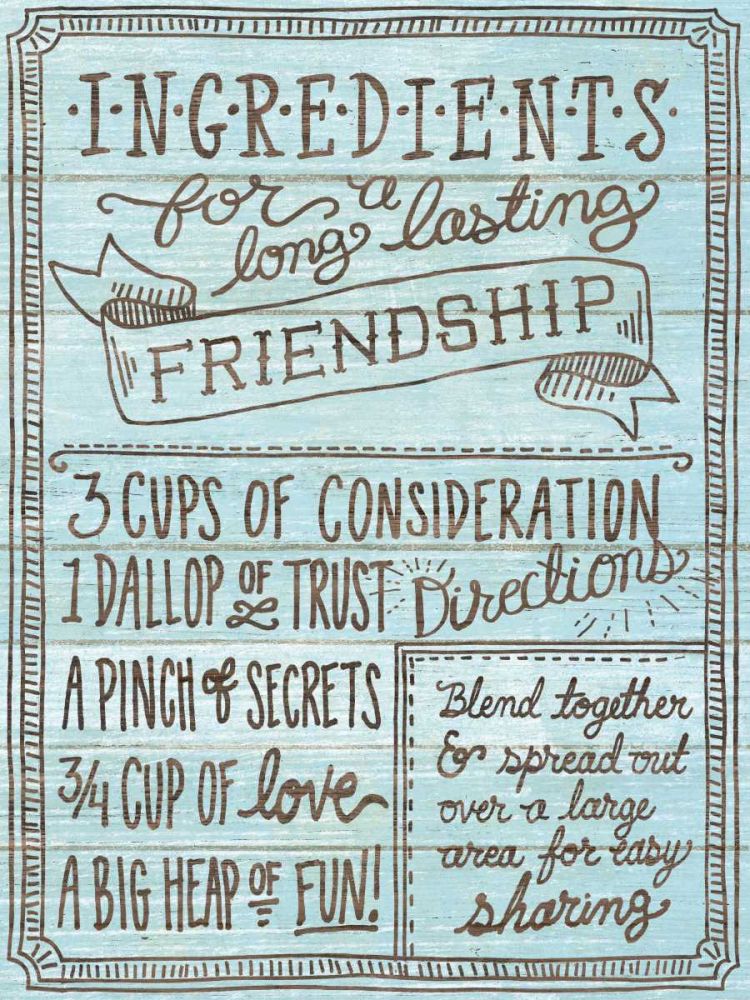 Ingredients For Life IV Blue art print by Mary Urban for $57.95 CAD