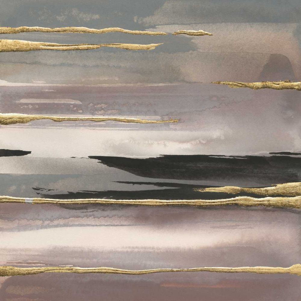 Gilded Morning Fog II Gold art print by Chris Paschke for $57.95 CAD