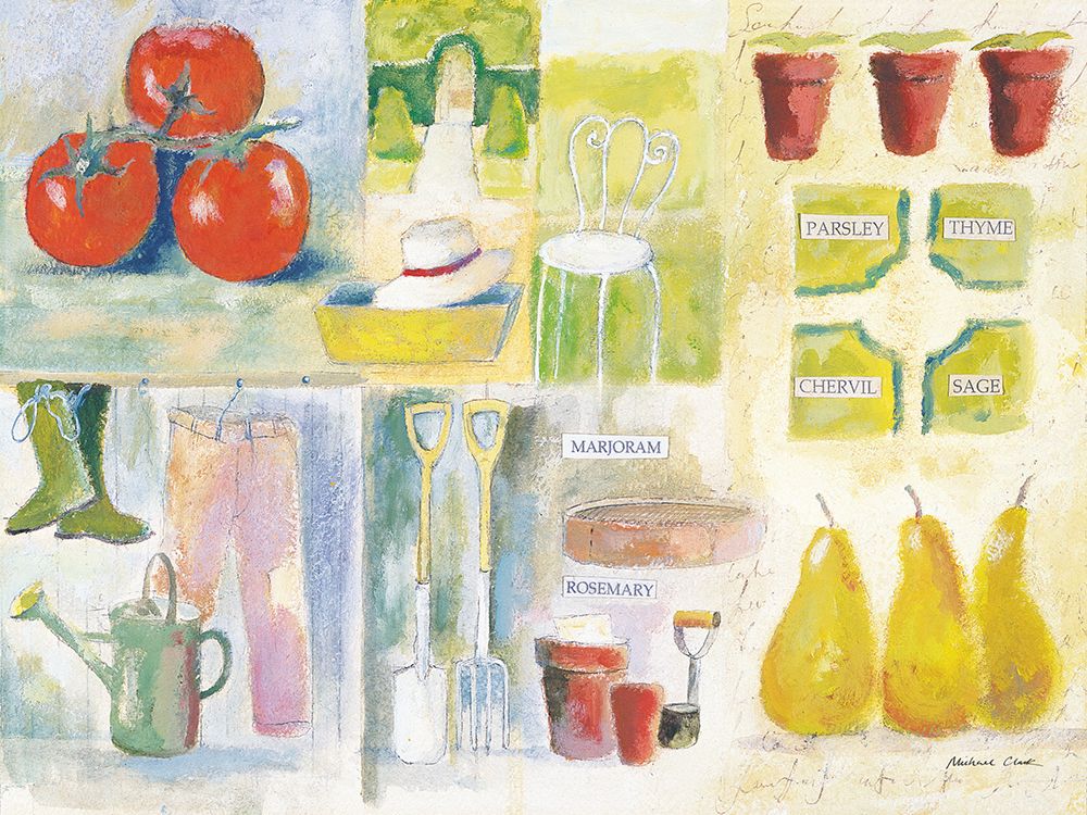 The Herb Garden art print by Michael Clark for $57.95 CAD