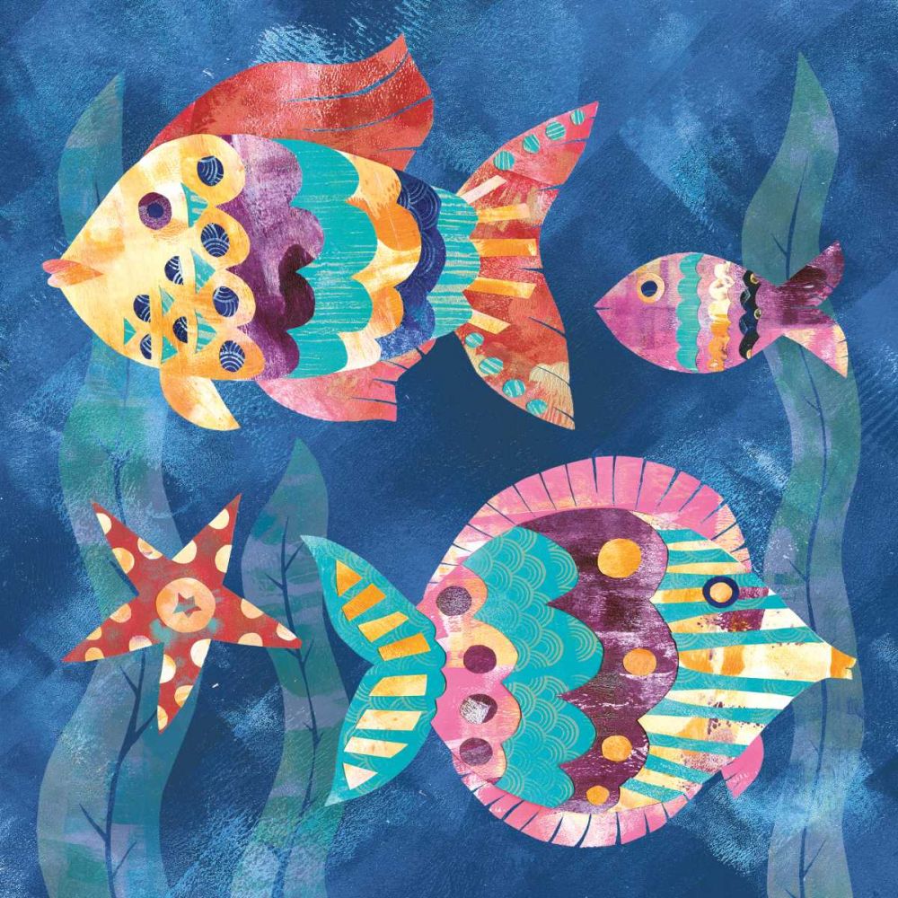 Boho Reef Fish II art print by Wild Apple Portfolio for $57.95 CAD