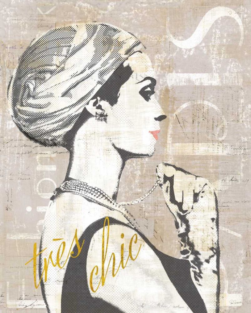 Fashion Week Paris Halftone III art print by Sue Schlabach for $57.95 CAD