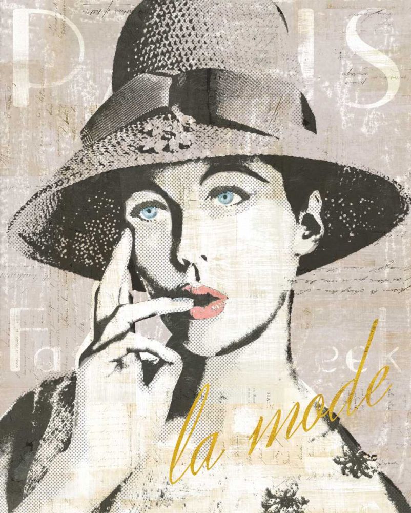 Fashion Week Paris Halftone IV art print by Sue Schlabach for $57.95 CAD