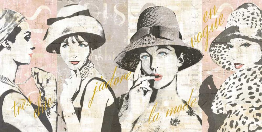 Fashion Week Paris Halftone V art print by Sue Schlabach for $57.95 CAD