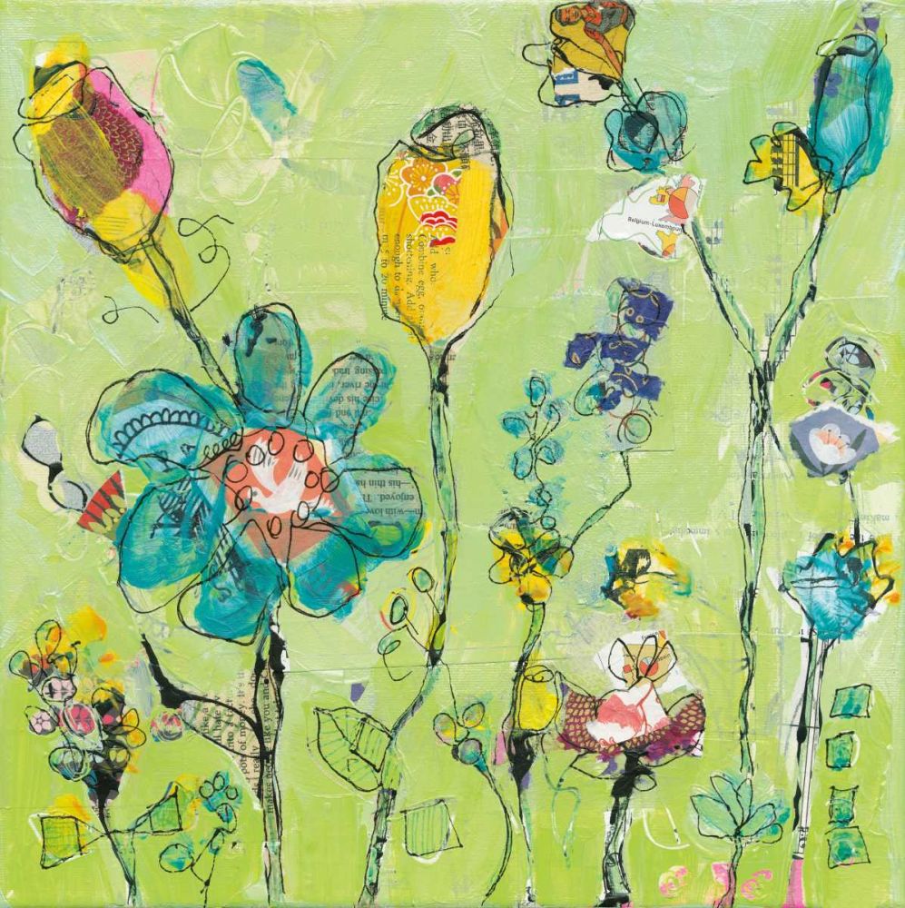Doodle Garden art print by Kellie Day for $57.95 CAD