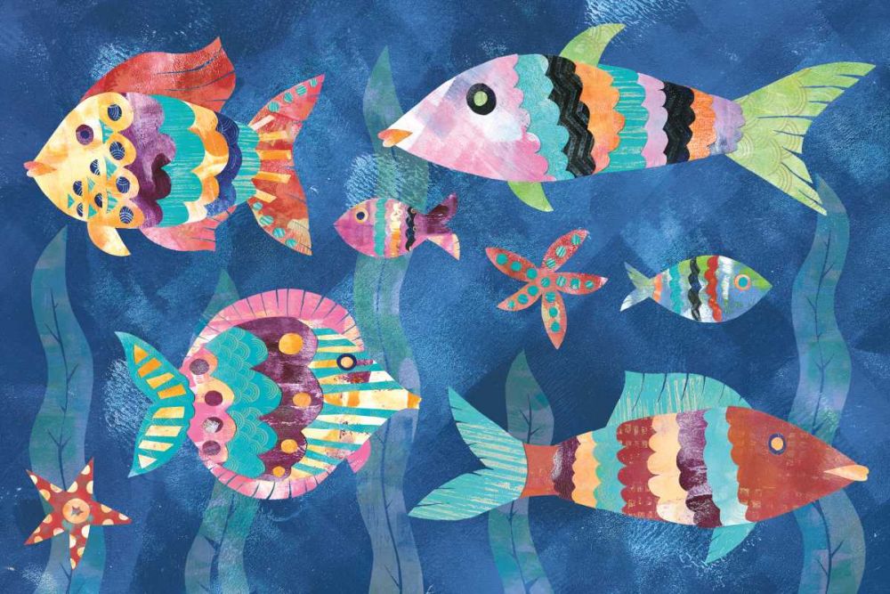 Boho Reef Fish III art print by Wild Apple Portfolio for $57.95 CAD