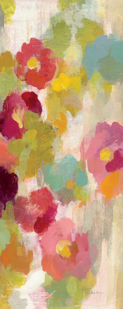 Coral and Emerald Garden I Panel III art print by Silvia Vassileva for $57.95 CAD