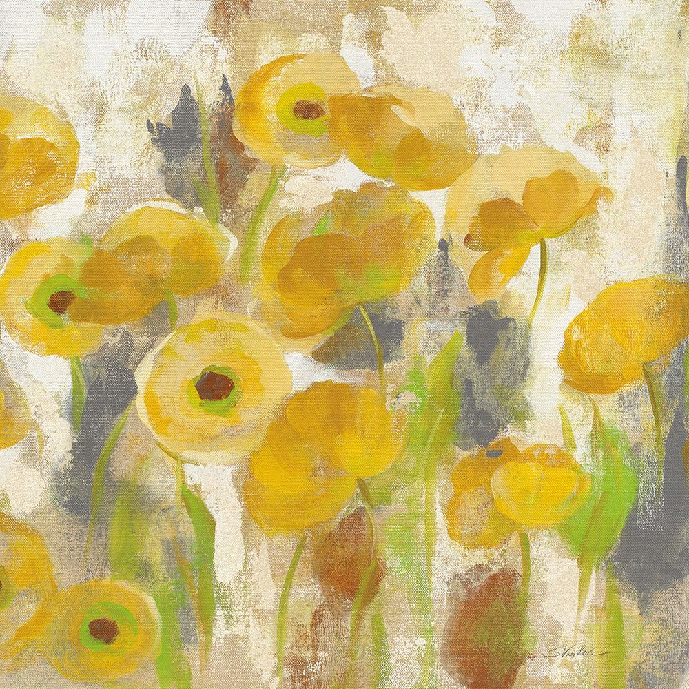 Floating Yellow Flowers V art print by Silvia Vassileva for $57.95 CAD