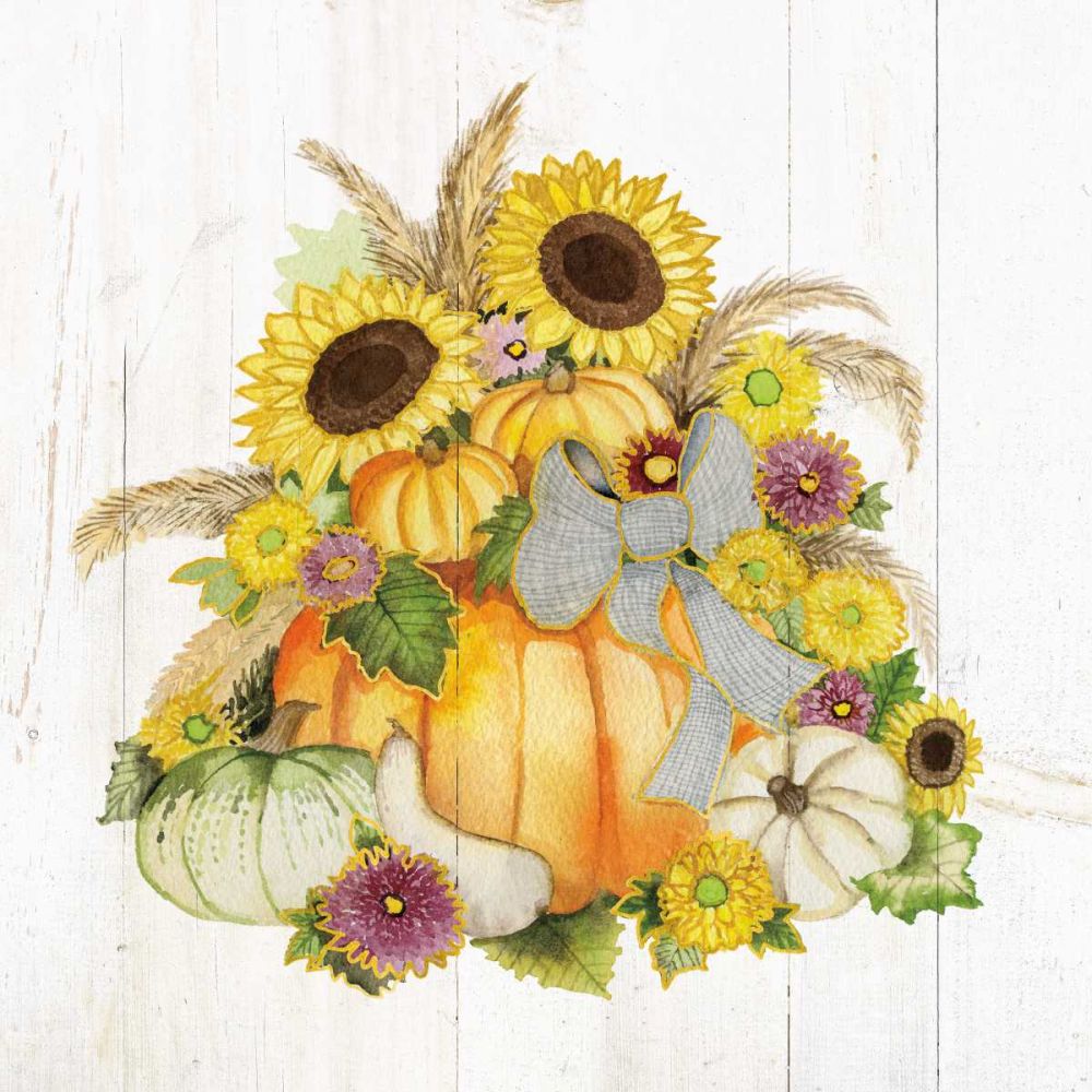 Autumn Days I Gold art print by Kathleen Parr McKenna for $57.95 CAD